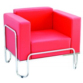 chromed armchairs